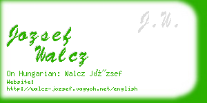 jozsef walcz business card